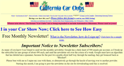 Desktop Screenshot of californiacarclubs.com
